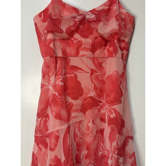 Hutch Kennedi Ruffle Tiered Maxi Dress Pink Floral Print Size 14 NWT Flowy Skirt - Picture 4 of 15